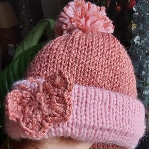 Kids Knitted Butterfly Beanie